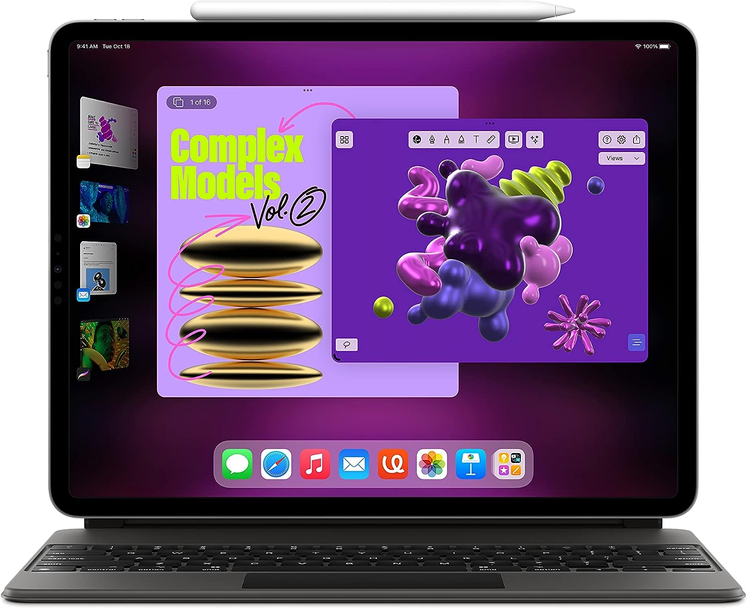 Apple iPad Pro 11-inch (4th Generation): with M2 chip, Liquid Retina Display, Wi-Fi 6E, 12MP front/12MP and 10MP Back Cameras, Face ID, All-Day Battery Life – Silver