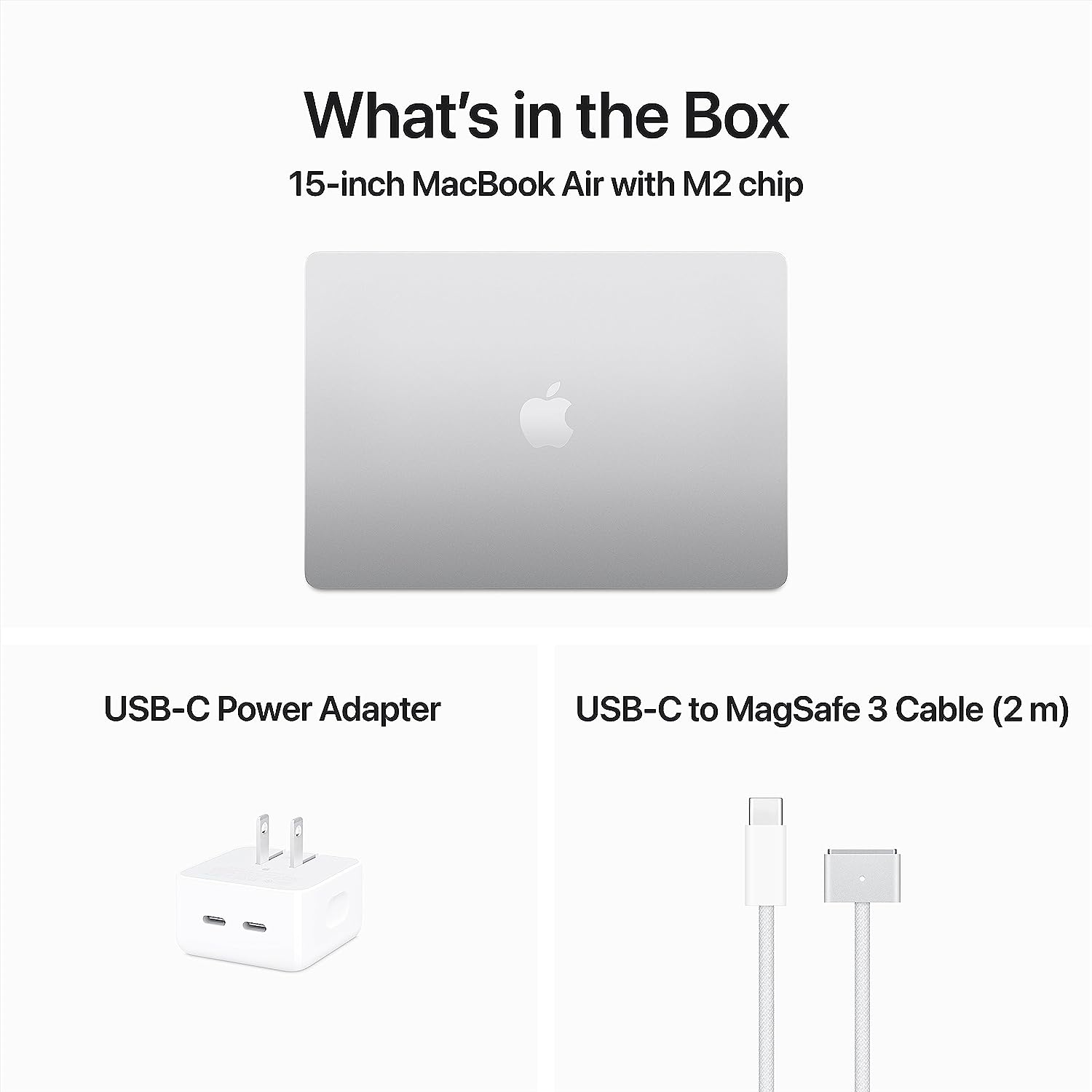 Apple 2023 MacBook Air Laptop with M2 chip: 15.3-inch Liquid Retina Display, 8GB Unified Memory, 512GB SSD Storage, 1080p FaceTime HD Camera, Touch ID. Works with iPhone/iPad
