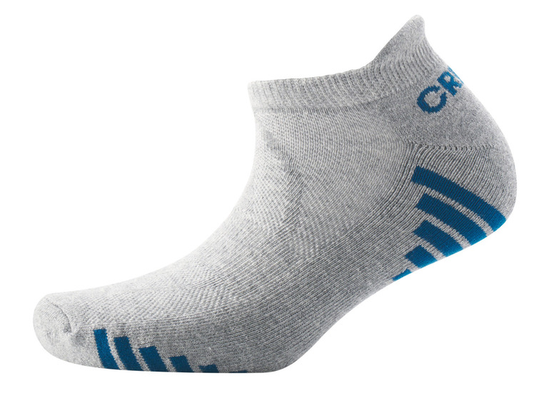 CRIVIT Herren Funktions-Sneakersocken, 5 Paar, mit Bio-Baumwolle