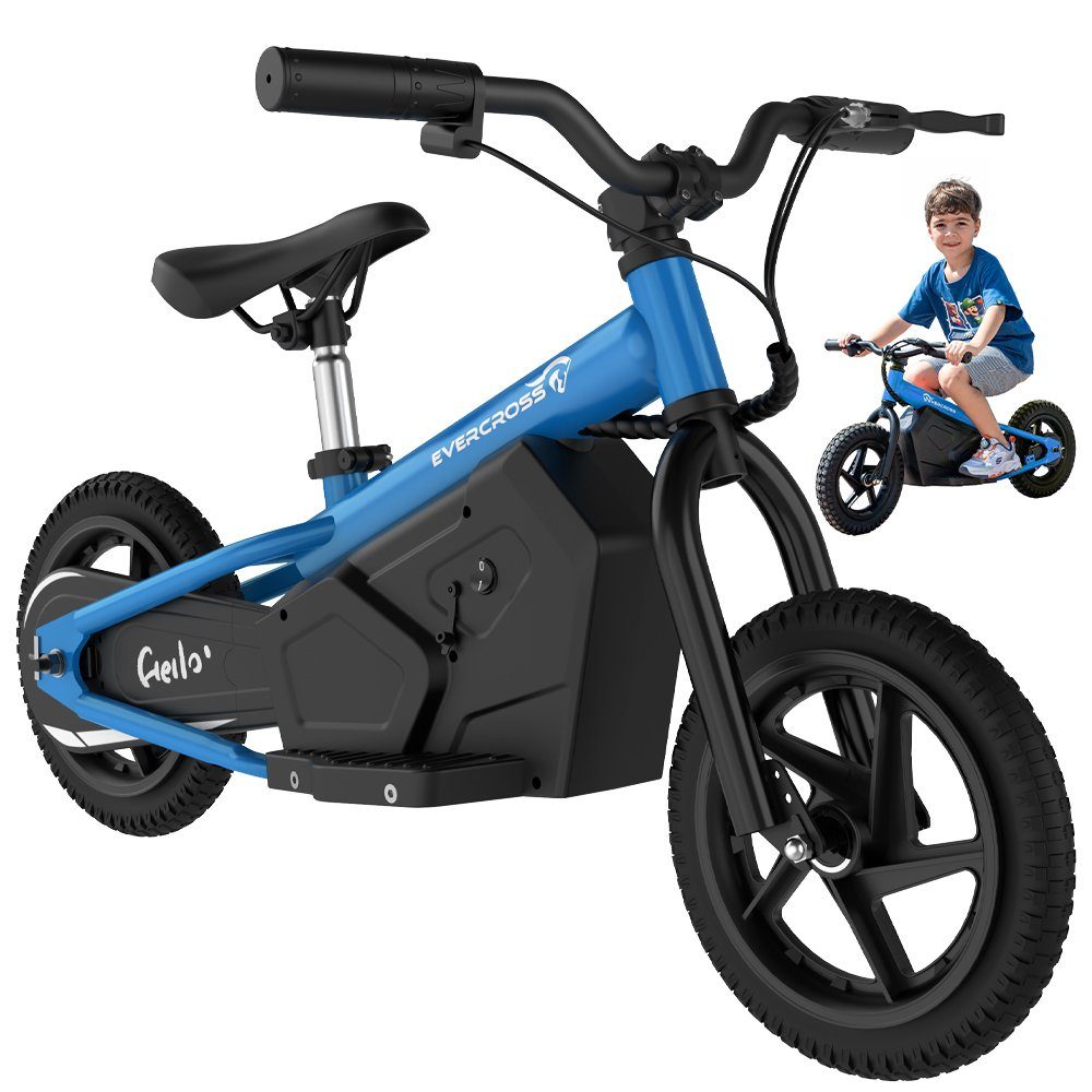 Evercross Mini Scooter EV06M Mini Electric Scooter for Children, 12 Inch Balance Bike 100W, 15.00 km/h, Electric Balance Bikes 3-6 Years, Max Speed ​​15km/h, 24V 4AH BATTERY