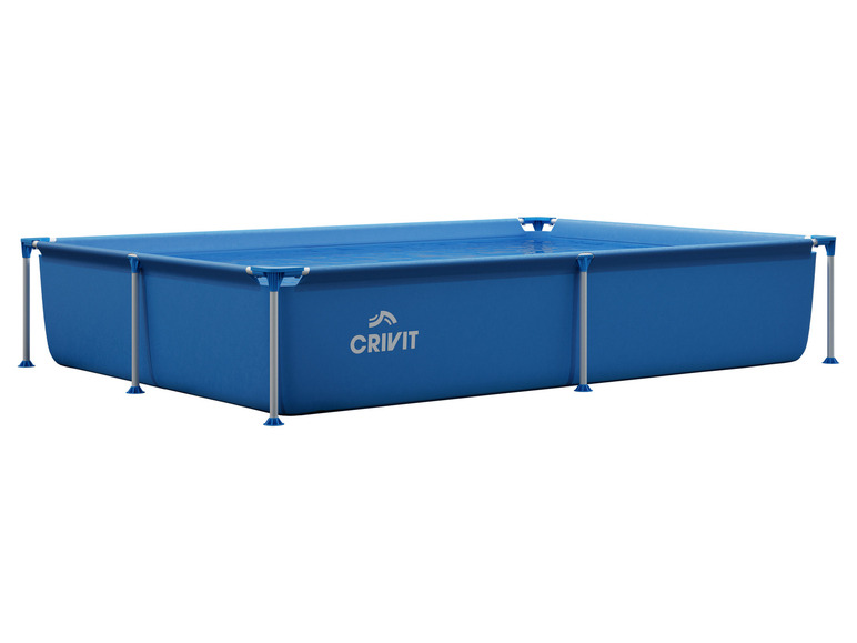 CRIVIT Metal-Frame-Pool, 228 x 159 x 42 cm