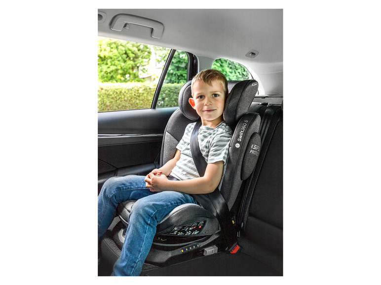 Osann Autokindersitz »Swift360 S«, 360-Grad-Drehfunktion, grau