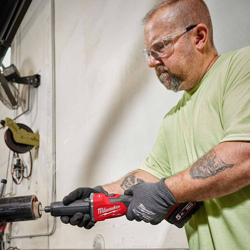 MILWAUKEE 18V FUEL™ 1/4" Braking Die Grinder w/ Slide Switch Skin M18FDGRB0