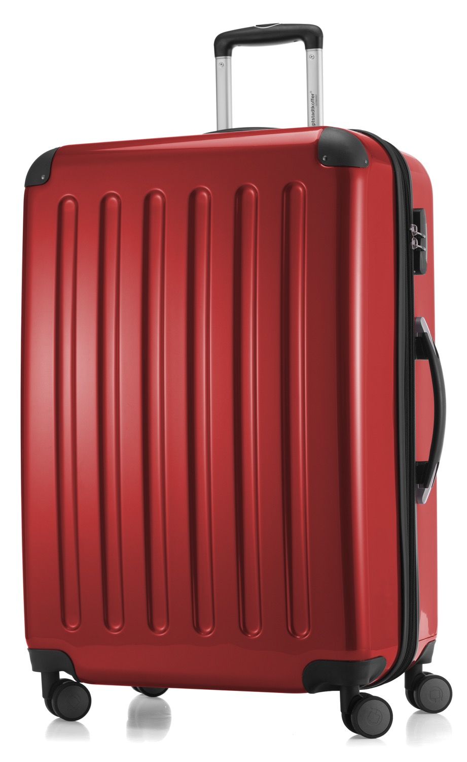 Alex - hand luggage hard shell glossy apple green, 55 cm, 42 liters