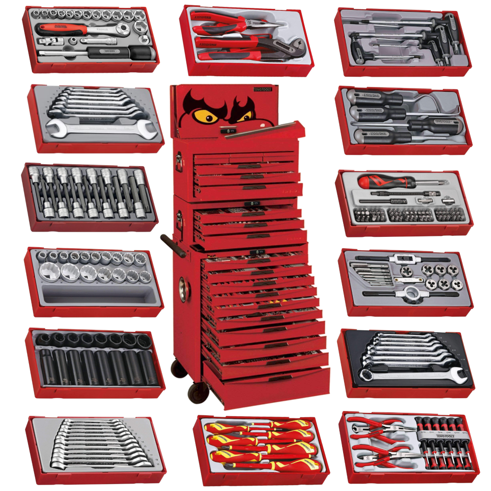 Big Sale- Teng Tools 1001 Piece Mega Master Hybrid Hand Tool Set-TCMM1001N
