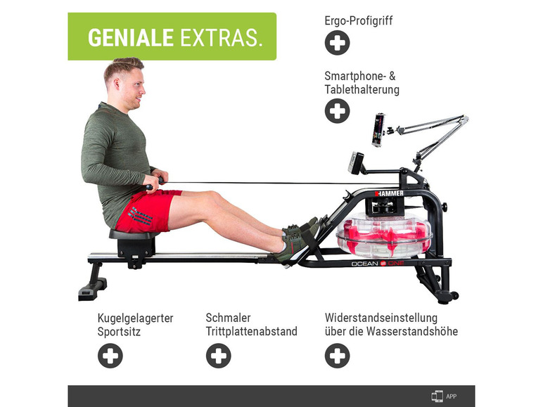 HAMMER Wasserrudergerät Ocean One