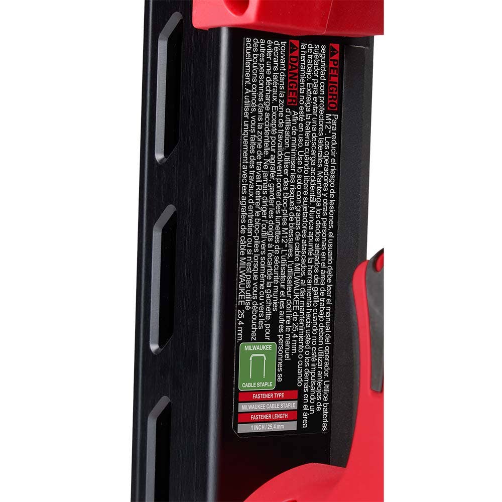 MILWAUKEE 12V 25mm Cable Stapler Skin M12BCST0