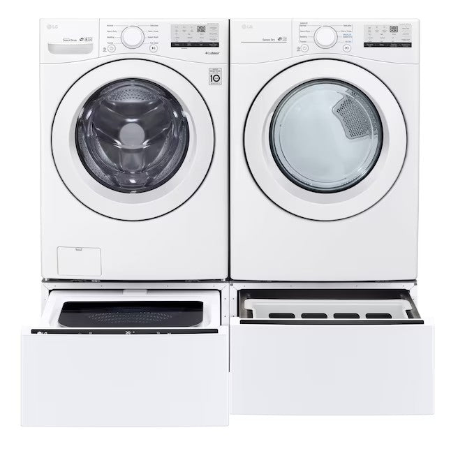 LG 4.5-cu ft High Efficiency Stackable Front-Load Washer (White) ENERGY STAR