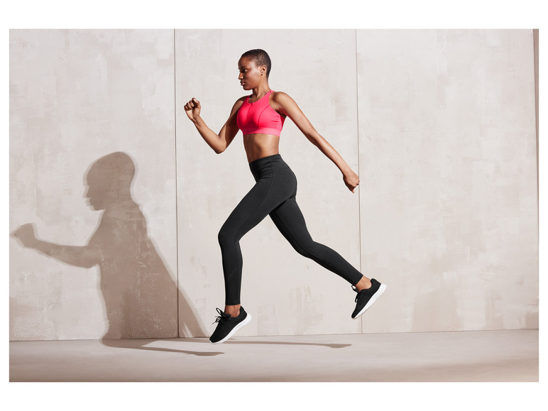 CRIVIT Damen Sportbustier, High-Level, mit Mesh-Einsätzen