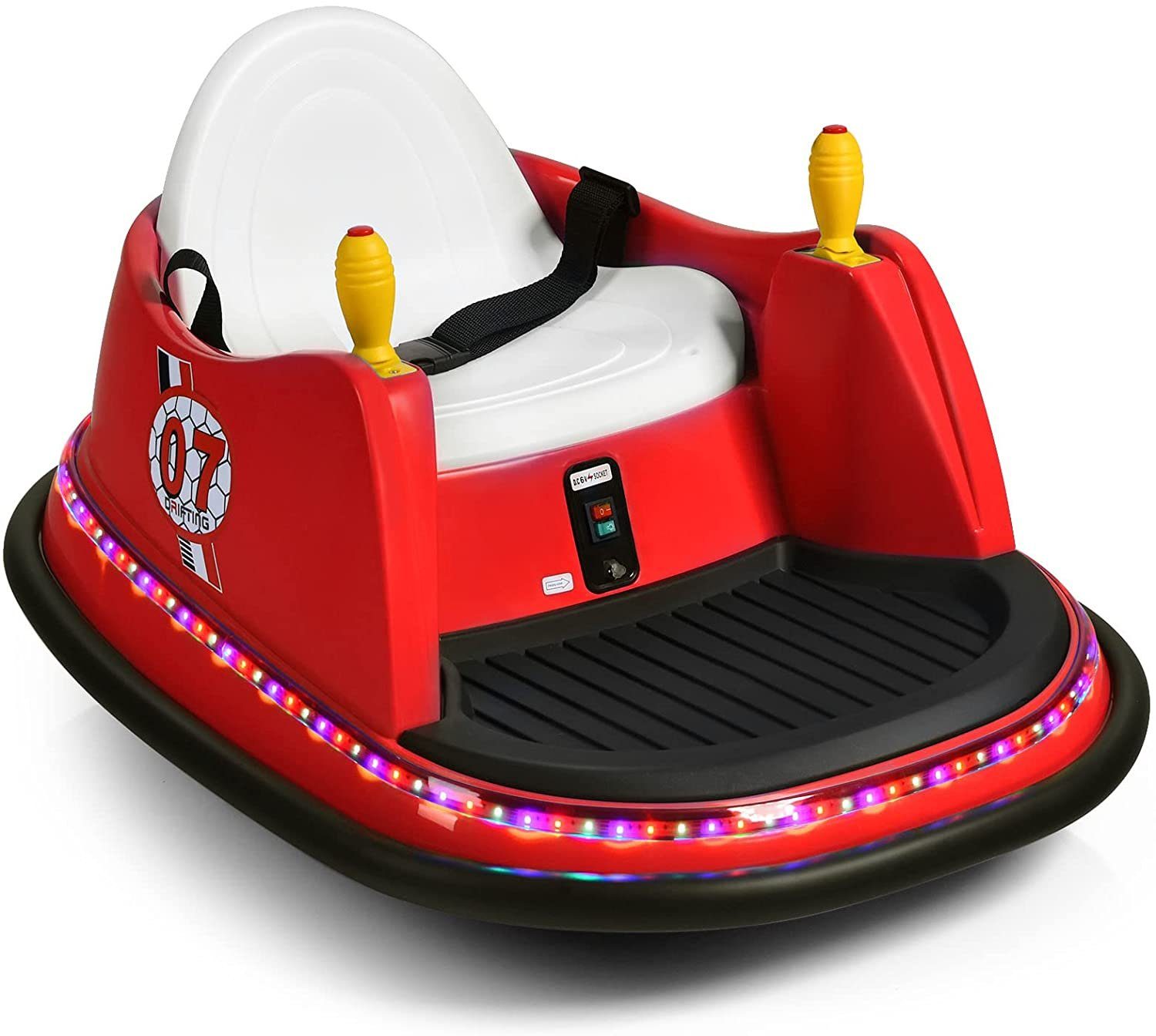 COSTWAY electric children's car 6V bumper car, one key to start