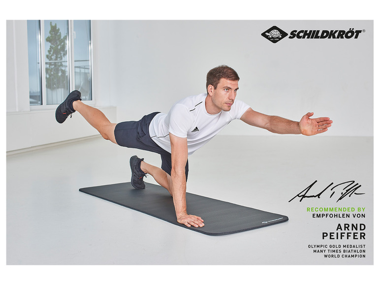 Schildkröt Fitnessmatte, 10 mm, mit Tragegurt