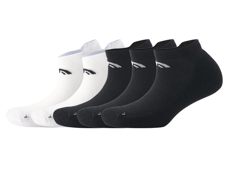 CRIVIT Damen Sport-Sneakersocken, 5 Paar, mit Bio-Baumwolle