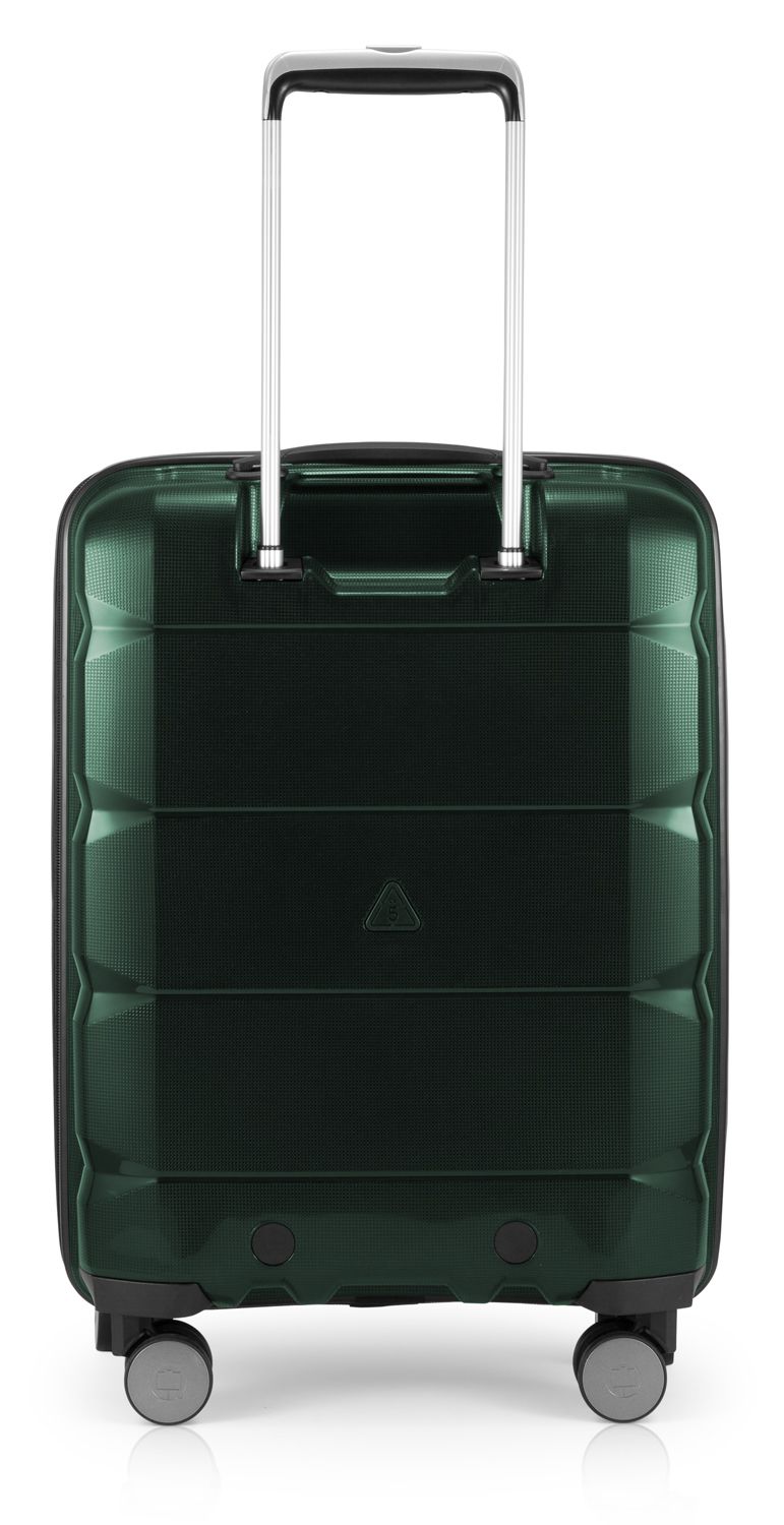 Britz - hand luggage hard case trolley, TSA, 55 cm, 34 liters dark green