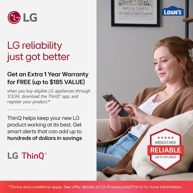 LG Craft Ice Smart WiFi Enabled 27.8-cu ft 4-Door Smart French Door Refrigerator with Dual Ice Maker (Fingerprint Resistant) ENERGY STAR