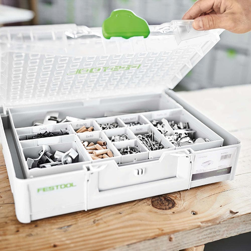 FESTOOL 89mm x 396mm 22 Compartment Organiser Systainer3 - Medium 204853