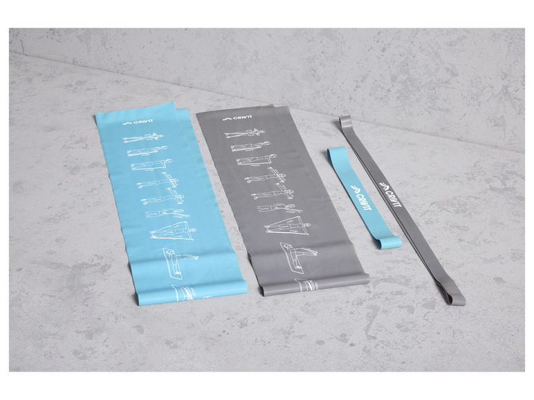 CRIVIT Fitnessbänder-Set, 4-teilig