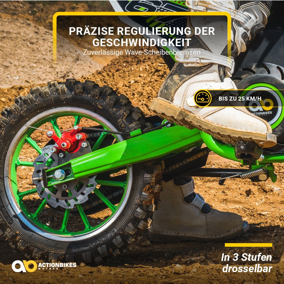 Actionbikes Motors electric children's motorcycle children's cross bike Viper 1000 W electric - 3 levels - up to 25 km/h, load capacity 60 kg, (1 piece), mini dirt bike electric minicross pit bike pocket bike from 5 years