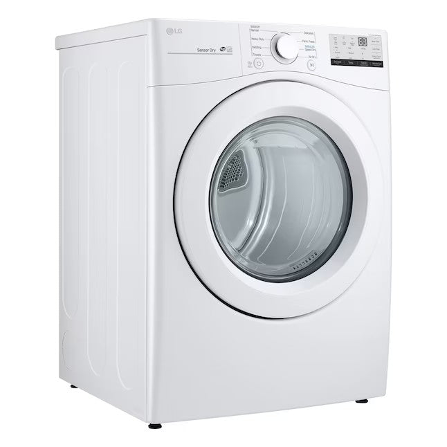 LG 7.4-cu ft Stackable Electric Dryer (White) ENERGY STAR