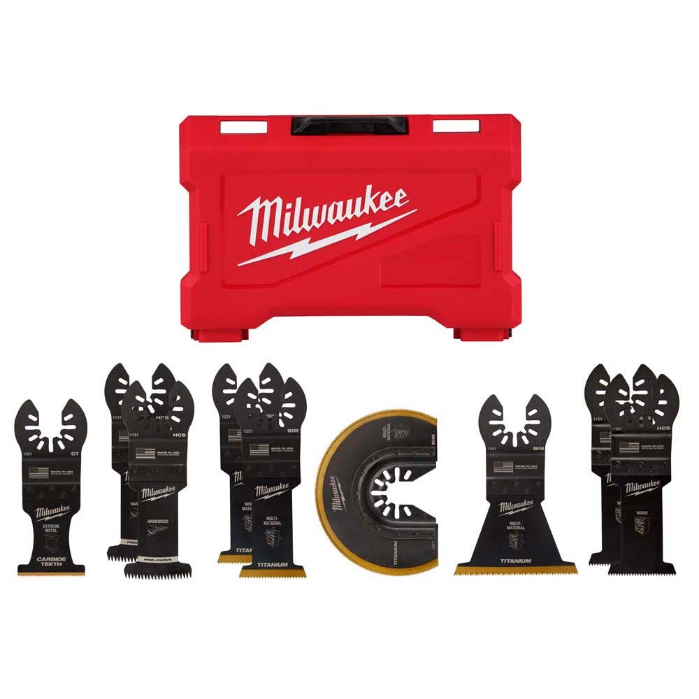 MILWAUKEE 9 piece OPEN-LOK Multi Tool Blade Set 49109113