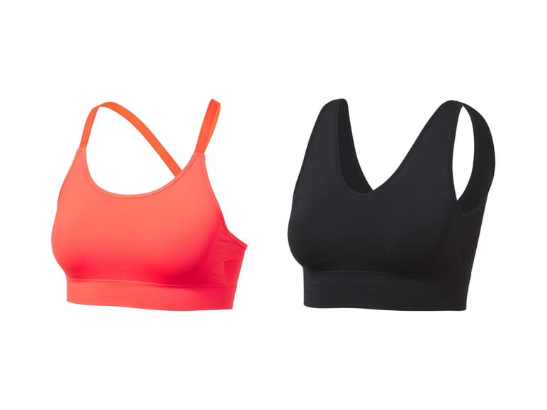 CRIVIT Damen Sport Bustier, Medium Level, seamless