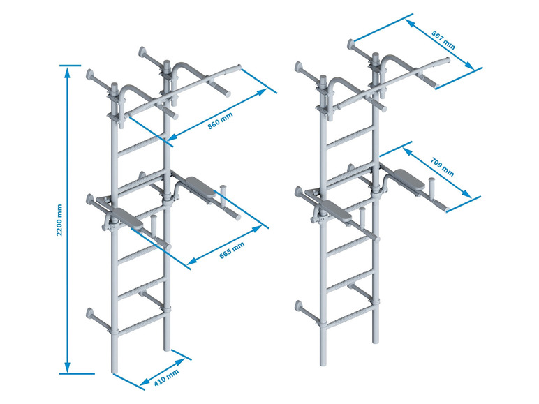 idealfit Sprossenwand Klettergerüst Athlet 1W, IF-01W