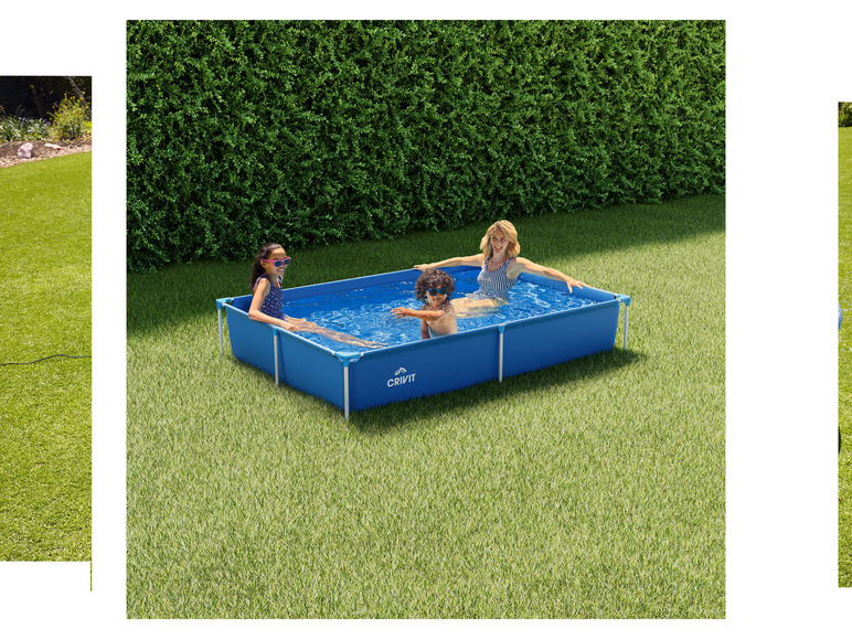 CRIVIT Metal-Frame-Pool, 228 x 159 x 42 cm