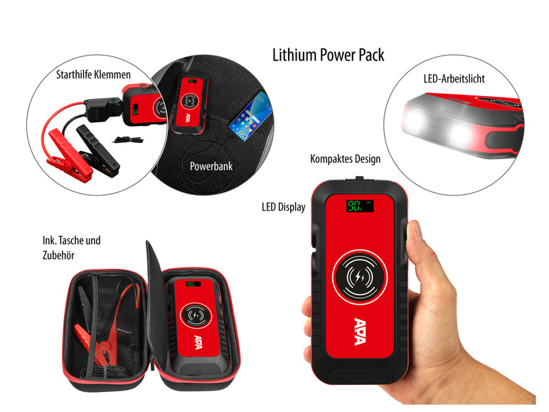 APA Mobile Autostarthilfe Lithium Powerpack 16.000mAh
