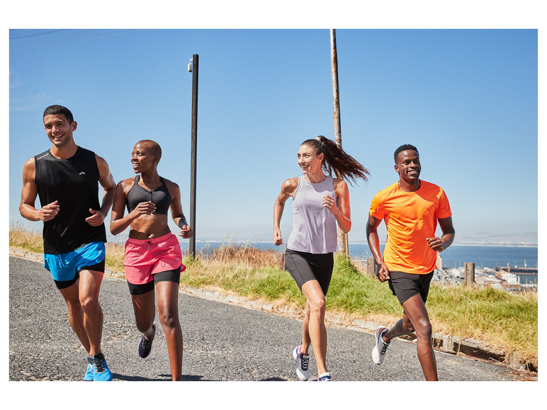 CRIVIT Damen Sportbustier, High-Level, mit Mesh-Einsätzen