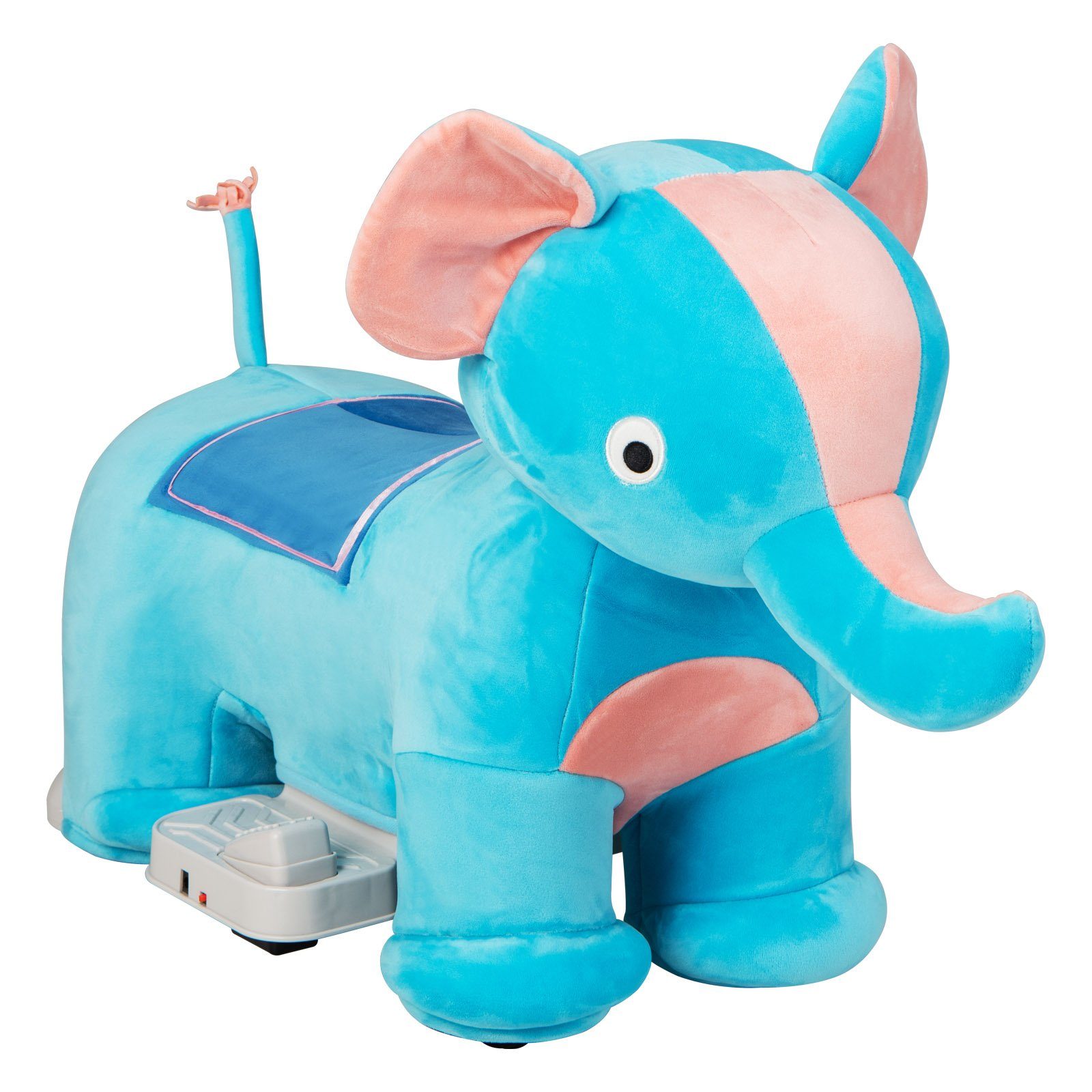 COSTWAY electric children's car 6V plush toys children's car, 2-5km/h