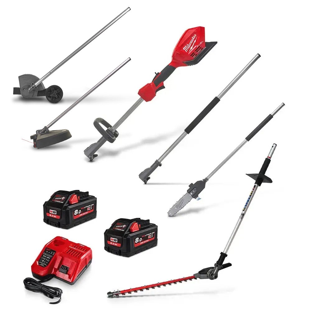 MILWAUKEE 18V FUEL™ 2 X 8.0AH Power Head Multitool Kit M18FOPHPP3A-802 + M18FOPHLTA + M18FOPHEA TTKIT918