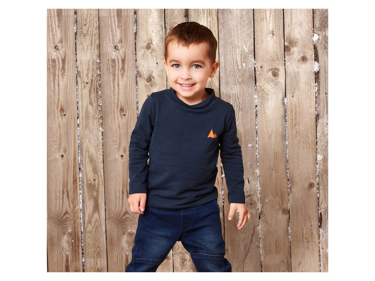 lupilu® Kinder-Thermo-Langarmshirts, mit Bio-Baumwolle, 2 Stück