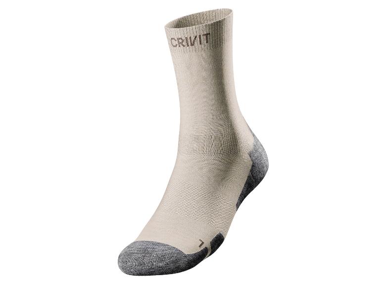 CRIVIT Damen Outdoorsocken, 2 Paar, optimale Passform