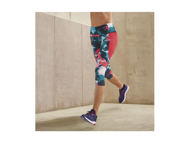 CRIVIT Damen Funktionscapri mit Handytasche