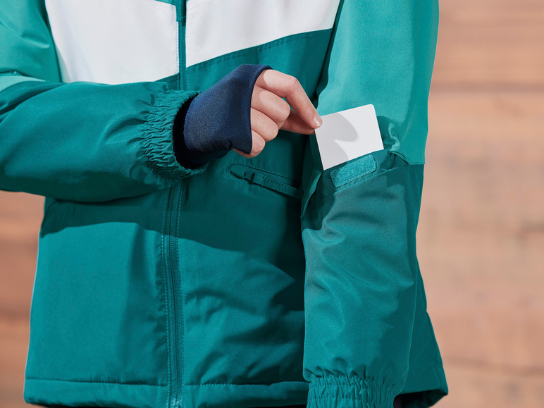 CRIVIT Kinder Skijacke, wasserabweisendes Obermaterial