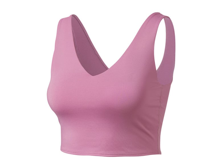CRIVIT Damen Sportbustier, Light Level, mit herausnehmbaren Pads