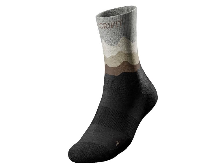 CRIVIT Damen Outdoorsocken, 2 Paar, optimale Passform