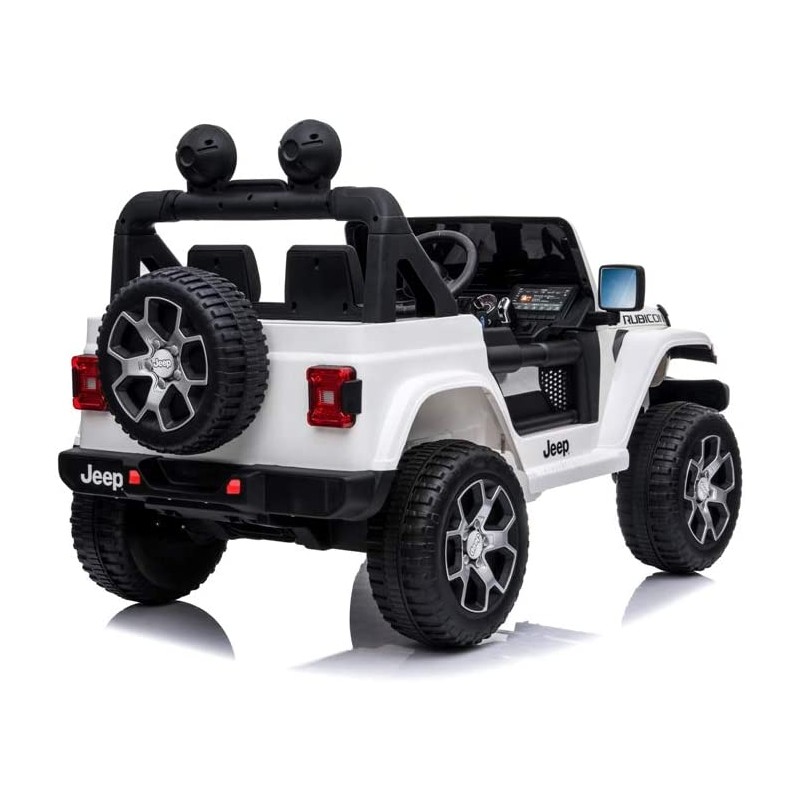 Auto Elettrica Macchina per Bambini 2 Posti Jeep Wrangler Rubicon 12V con Telecomando