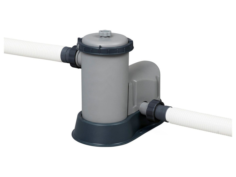 Bestway Power Steel™ Framepool Komplett-Set, rund mit Filterpumpe, Sicherheitsleiter und Abdeckplane