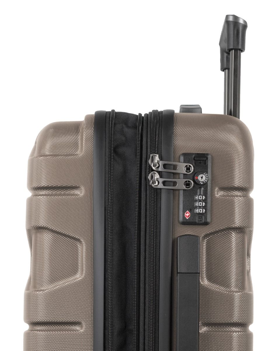 X-Kölln - hand luggage suitcase, hard shell autumn gold, TSA, 55 cm, 42-50 liters