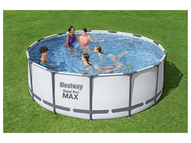 Bestway Bestway Steel ProMAX Stahlrahmenpool-Set mit Filterpumpe