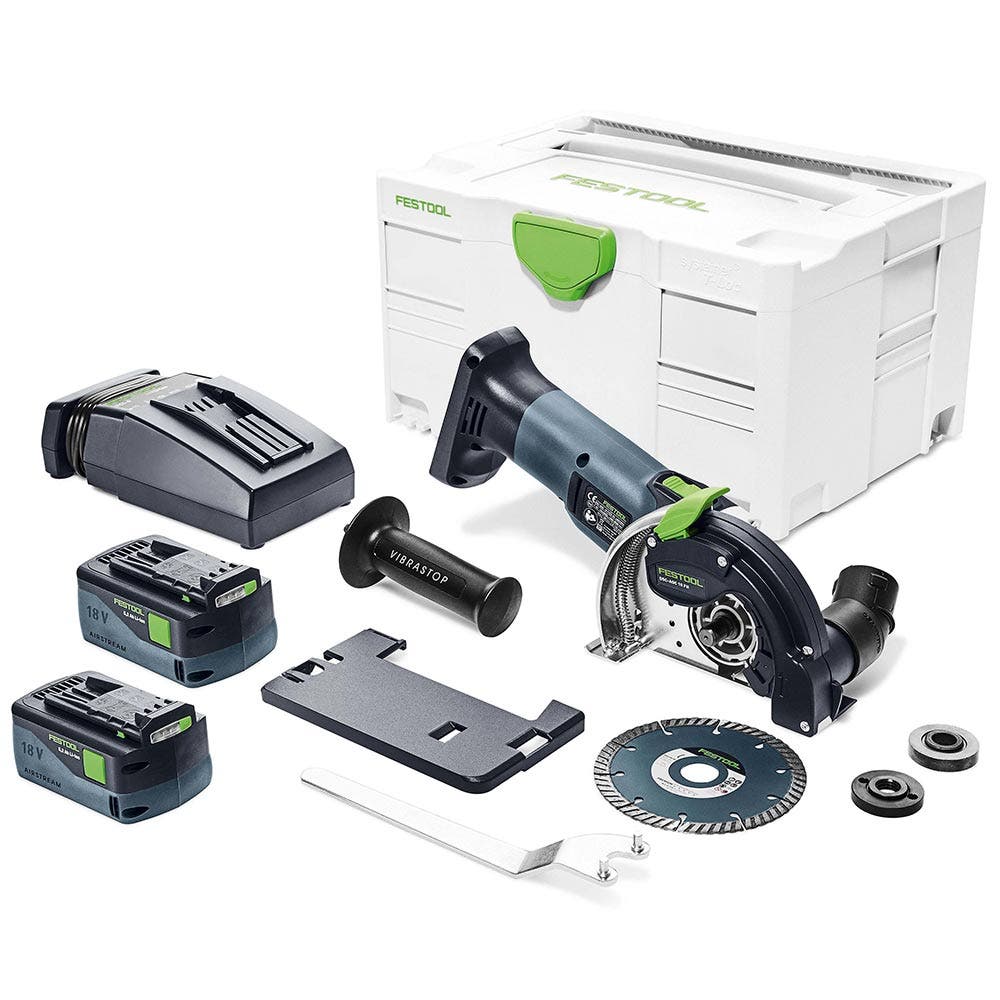 FESTOOL 18V 2 x 5.2Ah 125mm Angle Grinder Kit 577032