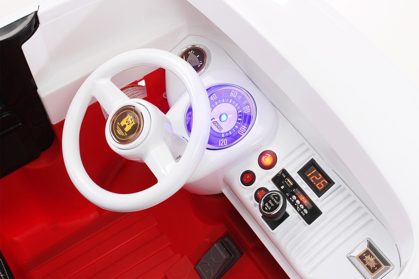 Actionbikes Motors electric children's car electric car VW Bus Bulli T1, load capacity 40 kg, (2 pieces), EVA solid rubber tires - VW Bulli - from 3 years. Children's electric car