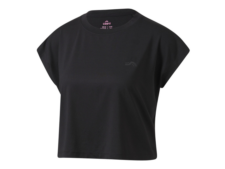 CRIVIT Damen Funktionsshirt, modisch weit und kürzer geschnitten