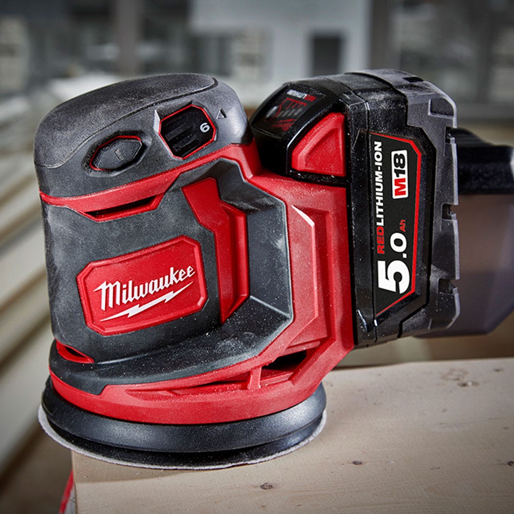 MILWAUKEE 18V 125mm Random Orbital Sander Skin M18BOS125-0