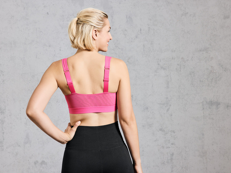 CRIVIT Damen Sportbustier, Medium-Level, herausnehmbare Pads