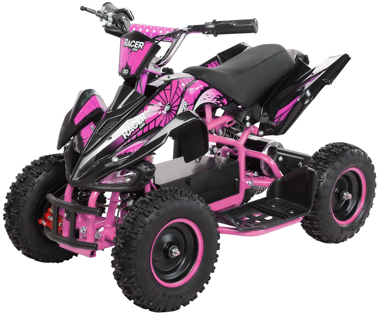 Actionbikes Motors Electric Children's Quad Mini Children's Electric Quad Racer 1000 W 36 V, load capacity 50 kg, (1 piece), up to 50 kg - disc brakes - Safety Touch System foot switch