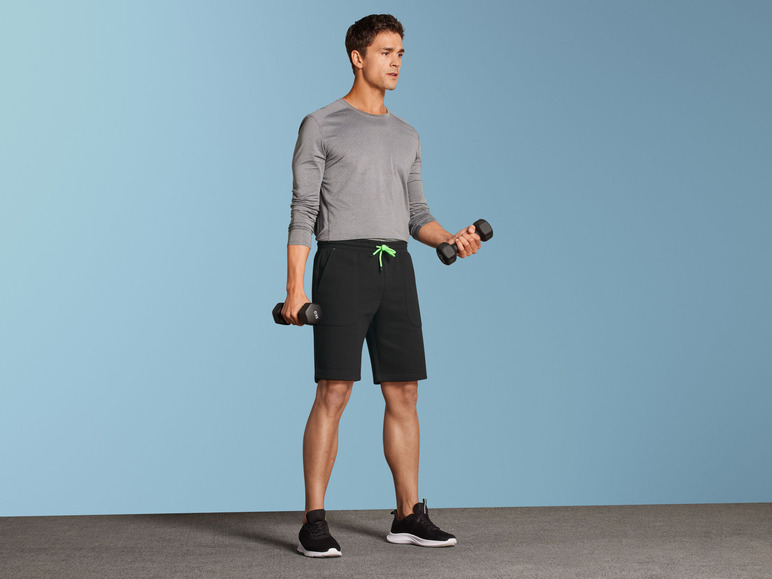 CRIVIT Herren Sweatshorts mit HeiQ Mint Technologie