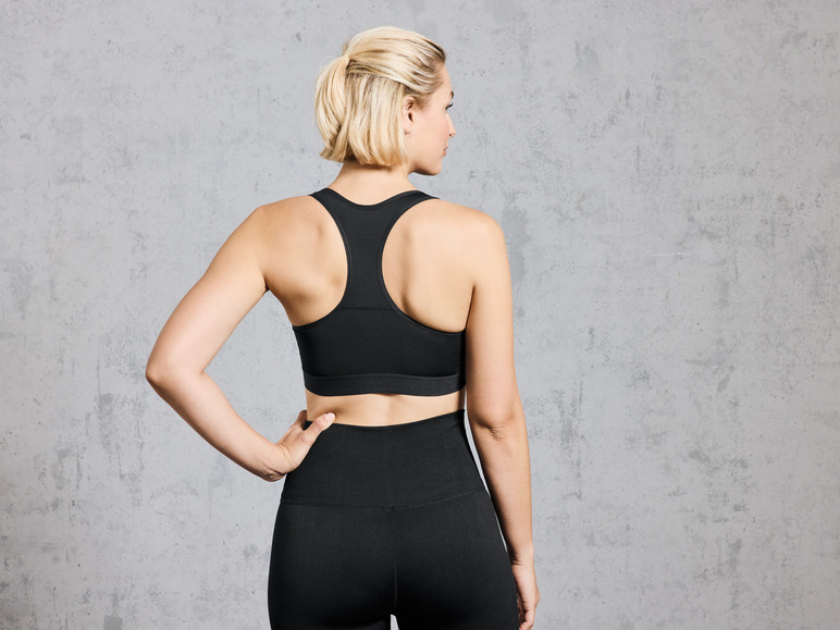 CRIVIT Damen Sportbustier, Medium-Level, herausnehmbare Pads