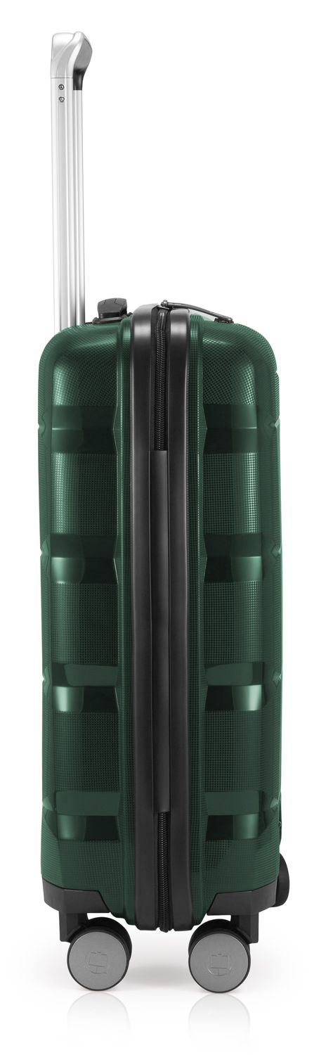 Britz - hand luggage hard case trolley, TSA, 55 cm, 34 liters dark green