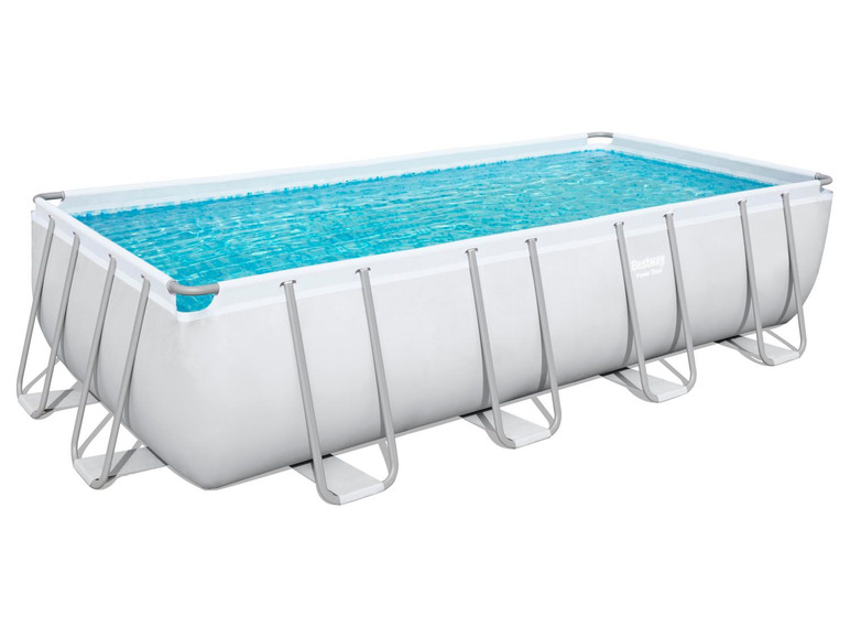 Bestway Power Steel™ Frame Pool Komplett-Set, eckig